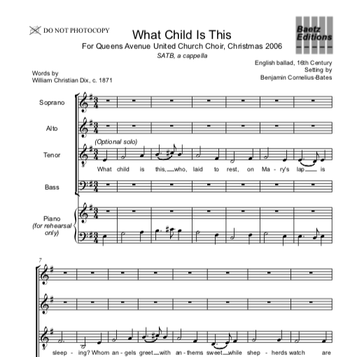 What Child Is This – Baetz Editions